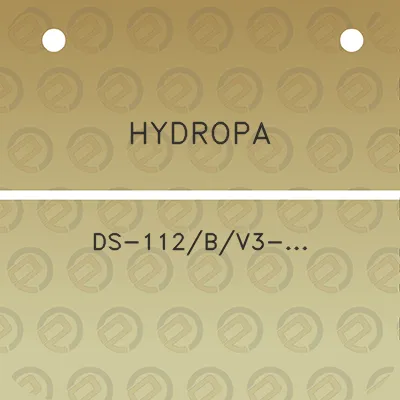 hydropa-ds-112bv3