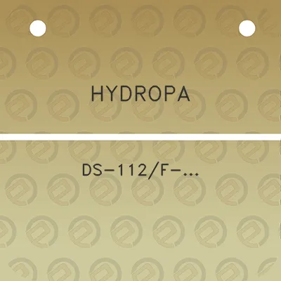 hydropa-ds-112f