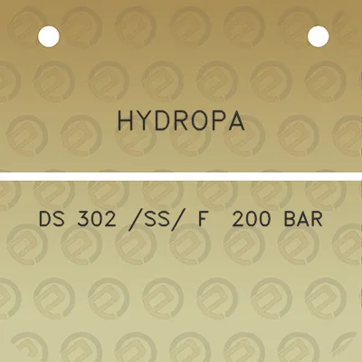hydropa-ds-302-ss-f-200-bar