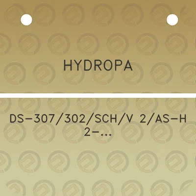 hydropa-ds-307302schv-2as-h-2