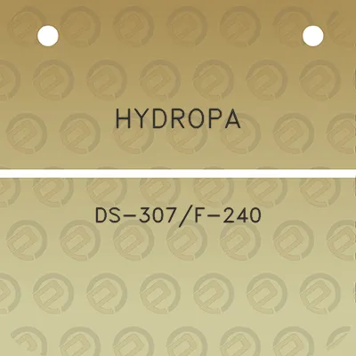 hydropa-ds-307f-240