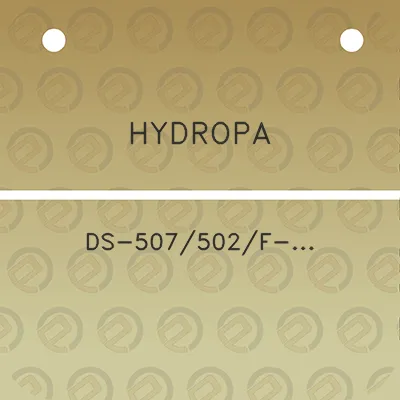 hydropa-ds-507502f