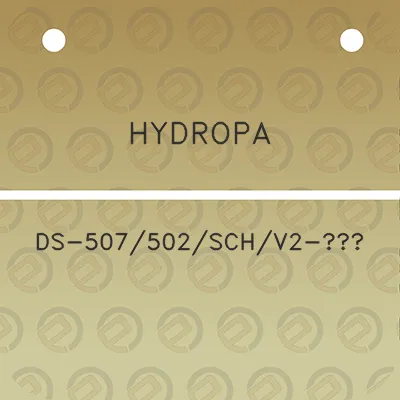 hydropa-ds-507502schv2