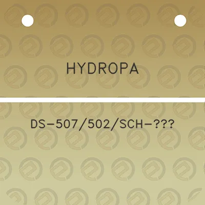 hydropa-ds-507502sch