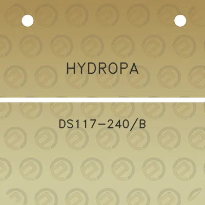hydropa-ds117-240b