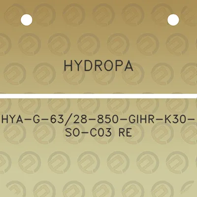 hydropa-hya-g-6328-850-gihr-k30-so-c03-re