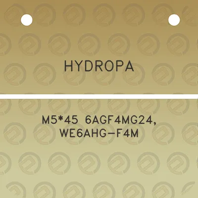 hydropa-m545-6agf4mg24-we6ahg-f4m