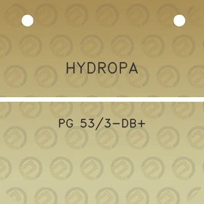 hydropa-pg-533-db