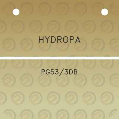 hydropa-pg533db