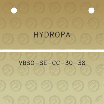 hydropa-vbso-se-cc-30-38