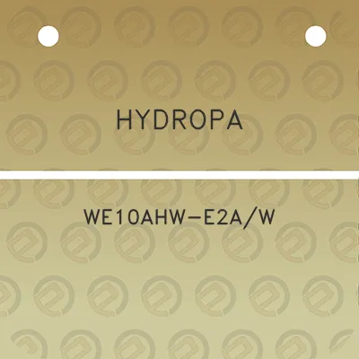 hydropa-we10ahw-e2aw