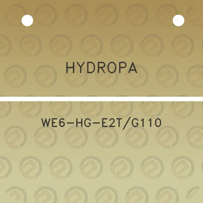 hydropa-we6-hg-e2tg110