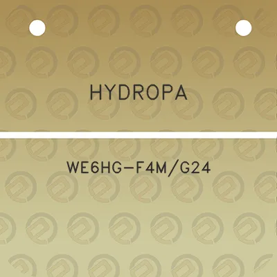 hydropa-we6hg-f4mg24