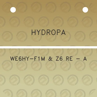 hydropa-we6hy-f1m-z6-re-a