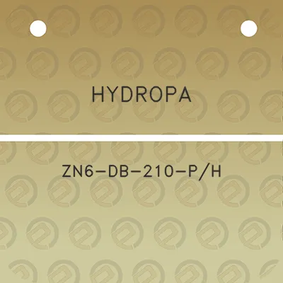 hydropa-zn6-db-210-ph