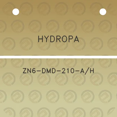 hydropa-zn6-dmd-210-ah