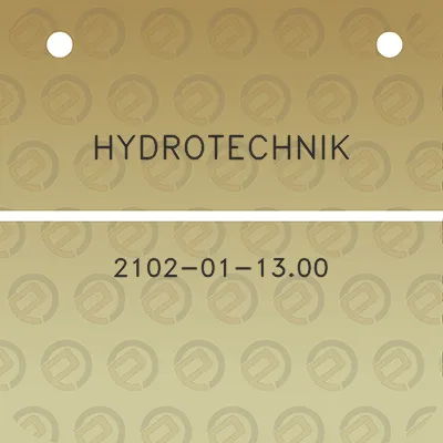 hydrotechnik-2102-01-1300