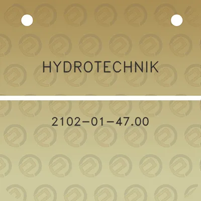 hydrotechnik-2102-01-4700