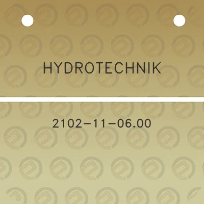 hydrotechnik-2102-11-0600