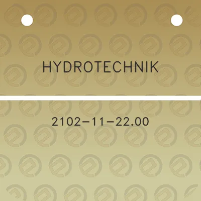 hydrotechnik-2102-11-2200