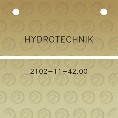 hydrotechnik-2102-11-4200