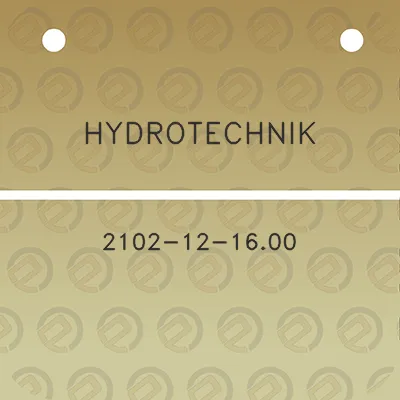 hydrotechnik-2102-12-1600