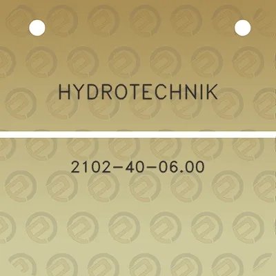 hydrotechnik-2102-40-0600