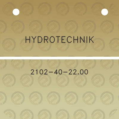 hydrotechnik-2102-40-2200