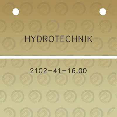 hydrotechnik-2102-41-1600