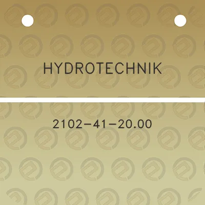 hydrotechnik-2102-41-2000