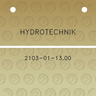 hydrotechnik-2103-01-1300