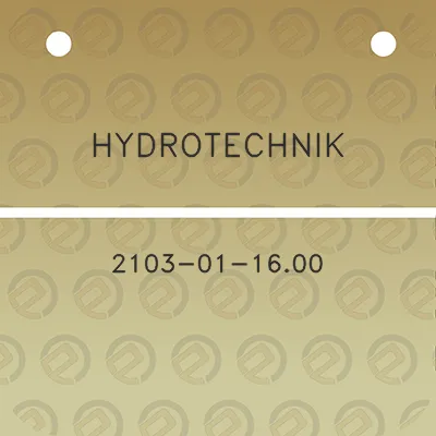 hydrotechnik-2103-01-1600