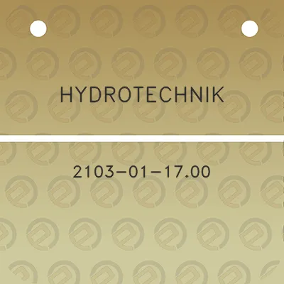 hydrotechnik-2103-01-1700