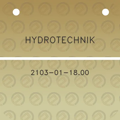 hydrotechnik-2103-01-1800