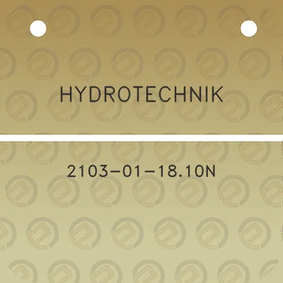 hydrotechnik-2103-01-1810n