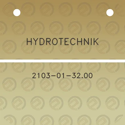 hydrotechnik-2103-01-3200