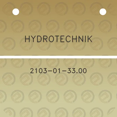 hydrotechnik-2103-01-3300