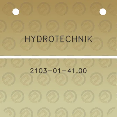 hydrotechnik-2103-01-4100