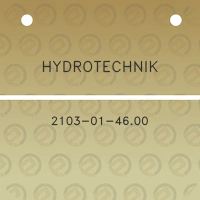 hydrotechnik-2103-01-4600