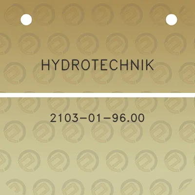 hydrotechnik-2103-01-9600