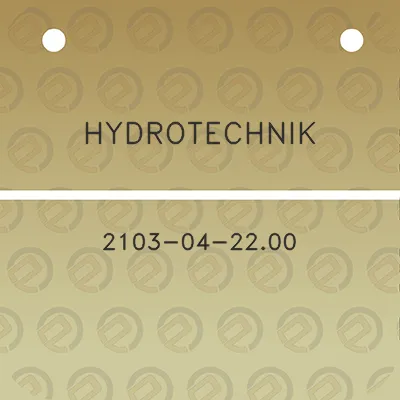 hydrotechnik-2103-04-2200