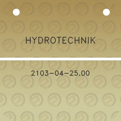 hydrotechnik-2103-04-2500