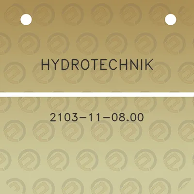 hydrotechnik-2103-11-0800