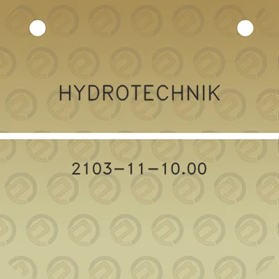 hydrotechnik-2103-11-1000