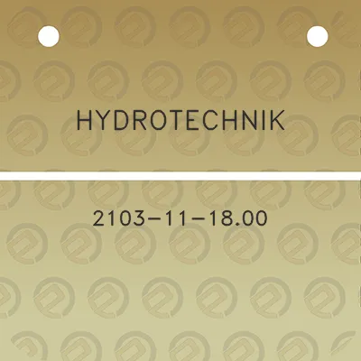 hydrotechnik-2103-11-1800