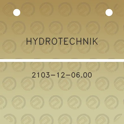 hydrotechnik-2103-12-0600