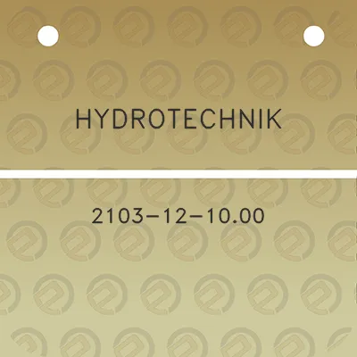 hydrotechnik-2103-12-1000