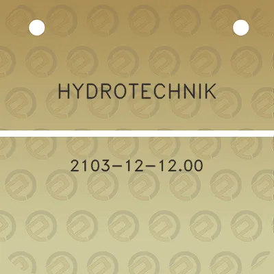 hydrotechnik-2103-12-1200