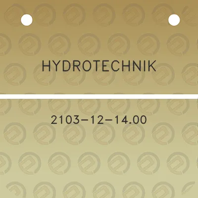 hydrotechnik-2103-12-1400