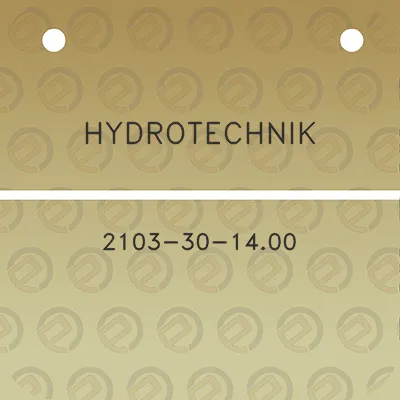 hydrotechnik-2103-30-1400